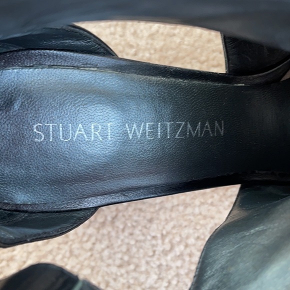 Stuart Weitzman Opendoor Nappa Peep Toe Booties - Picture 10 of 15